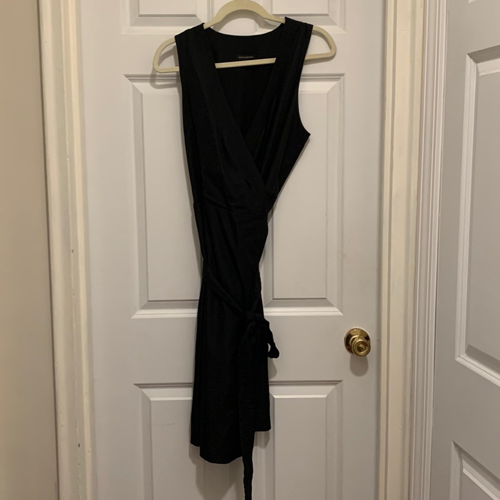 Banana Republic Black Wrap Dress